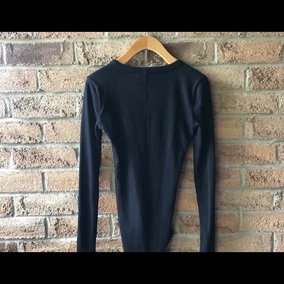 J. CREW | Long sleeve button up ribbed bodysuit - Picture 4 of 5